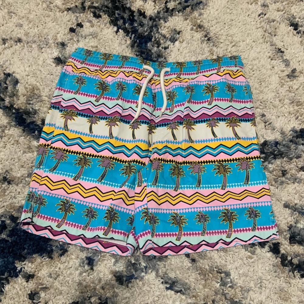 Men’s Medium 5’ Zip Code Cotton Print Shorts